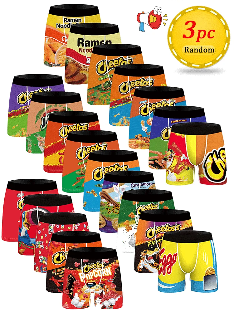 Dry Food Snacks - Celana Dalam Pria Desain Pola Kartun
