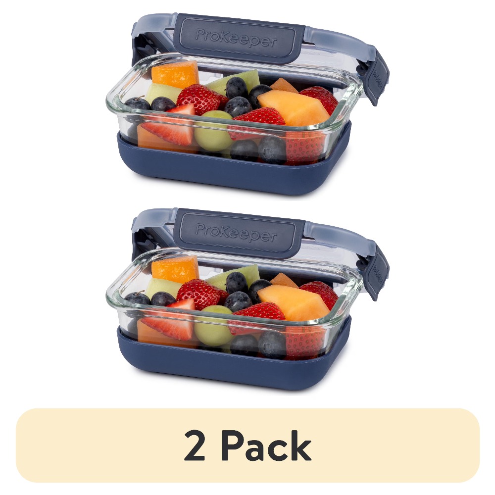 Dry Food Snacks - 2 Paket Wadah Penyimpanan Makanan Kaca