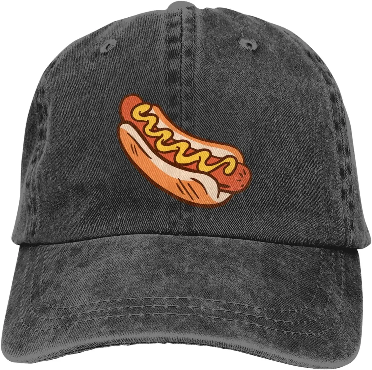 Food Snacks For Hiking - Topi Denim Golf Dad Hat, Topi