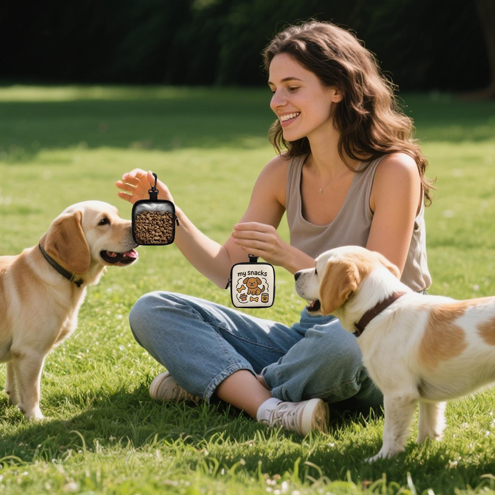 Food Snacks For Hiking - Kantong Camilan Anjing Outdoor Portabel, Dispenser