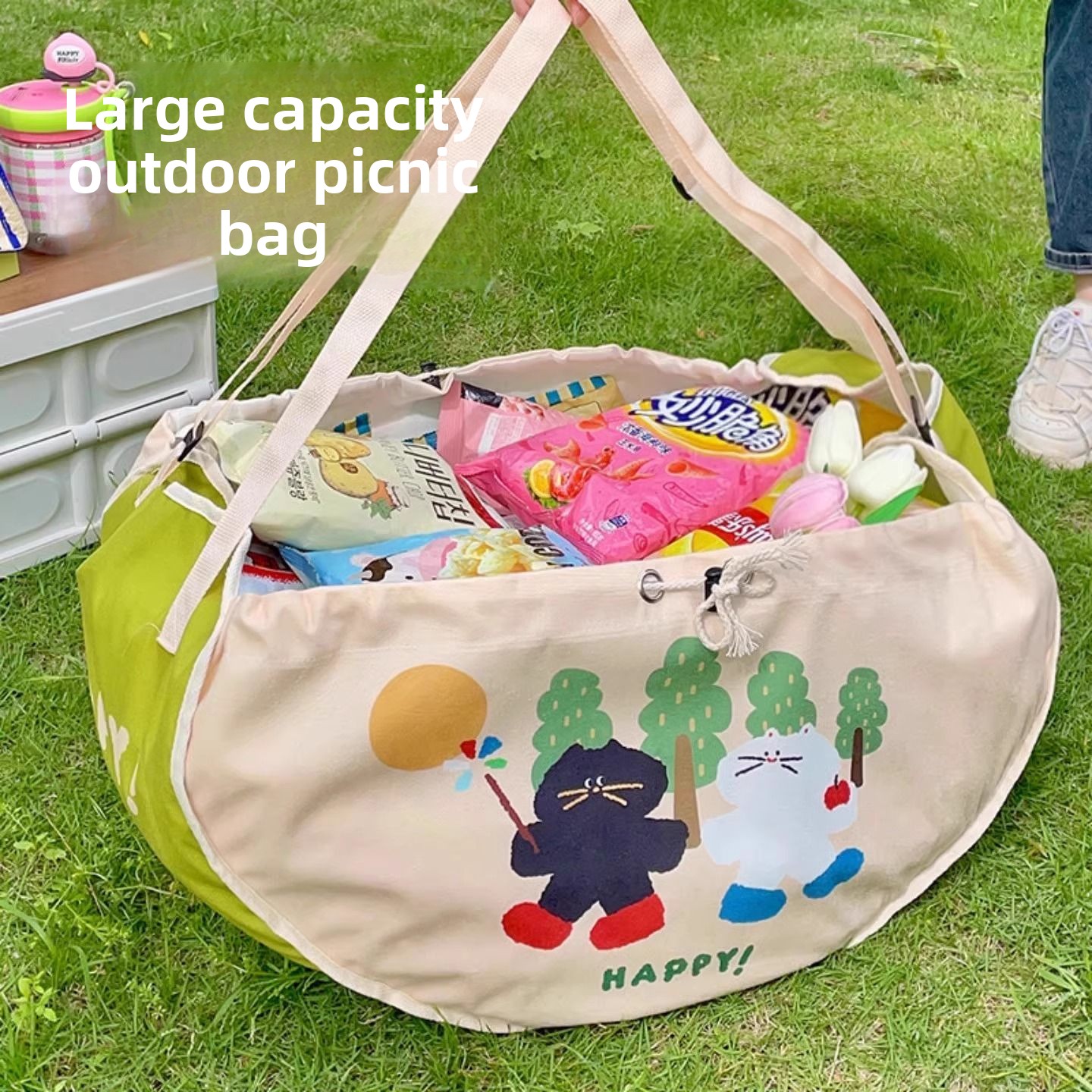 Food Snacks For Picnic - Tas Penyimpanan Mobil Kapasitas Besar, Tas