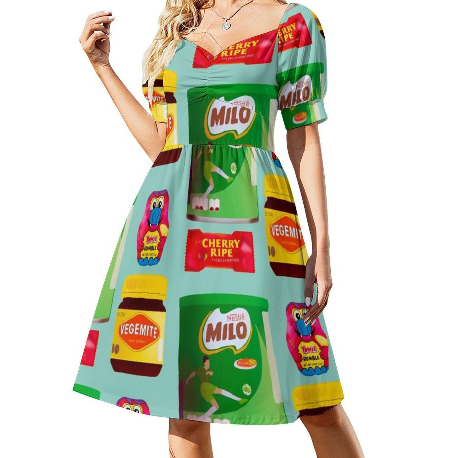 Gaun Bohemian Vintage Gaya Aus - Food Snacks Options ulasan dan harga