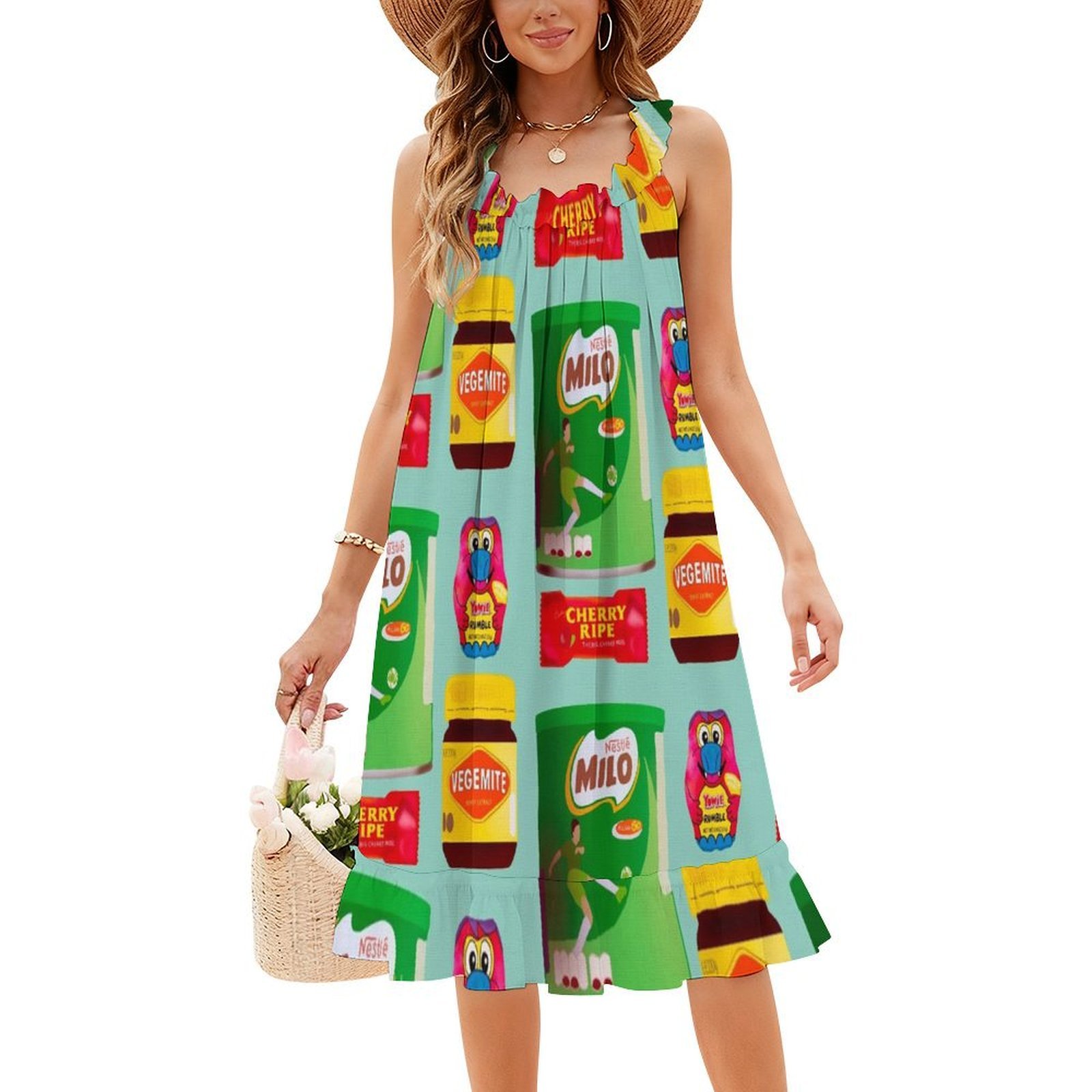 Gaun Bohemian Vintage Gaya Aus - Food Snacks Options ulasan dan harga