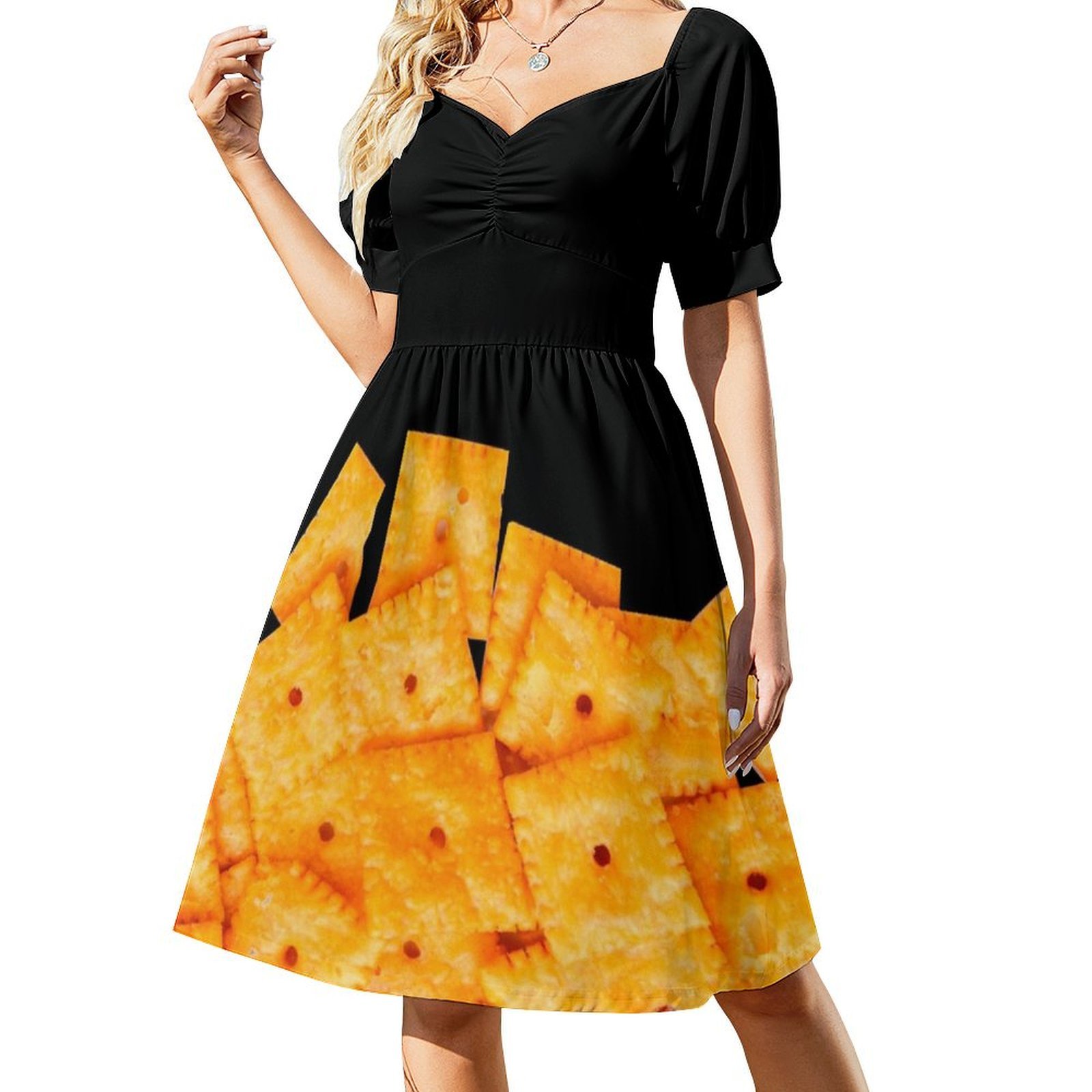 Gaun Pesta Elegan Wanita Cheez - Food Snacks Options ulasan dan harga