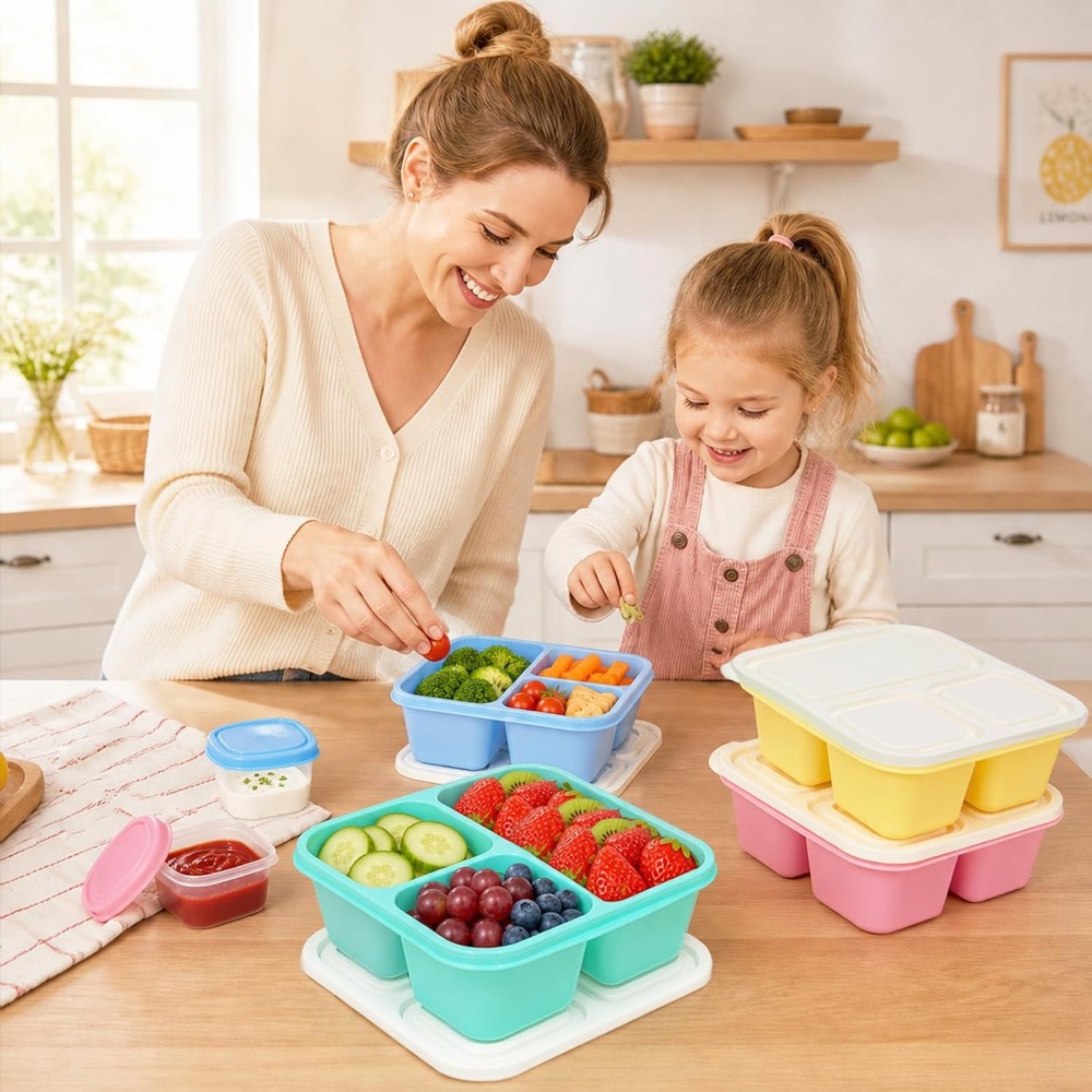 Kotak Bento 3 Kompartemen untu - Food Snacks For Picnic ulasan dan harga