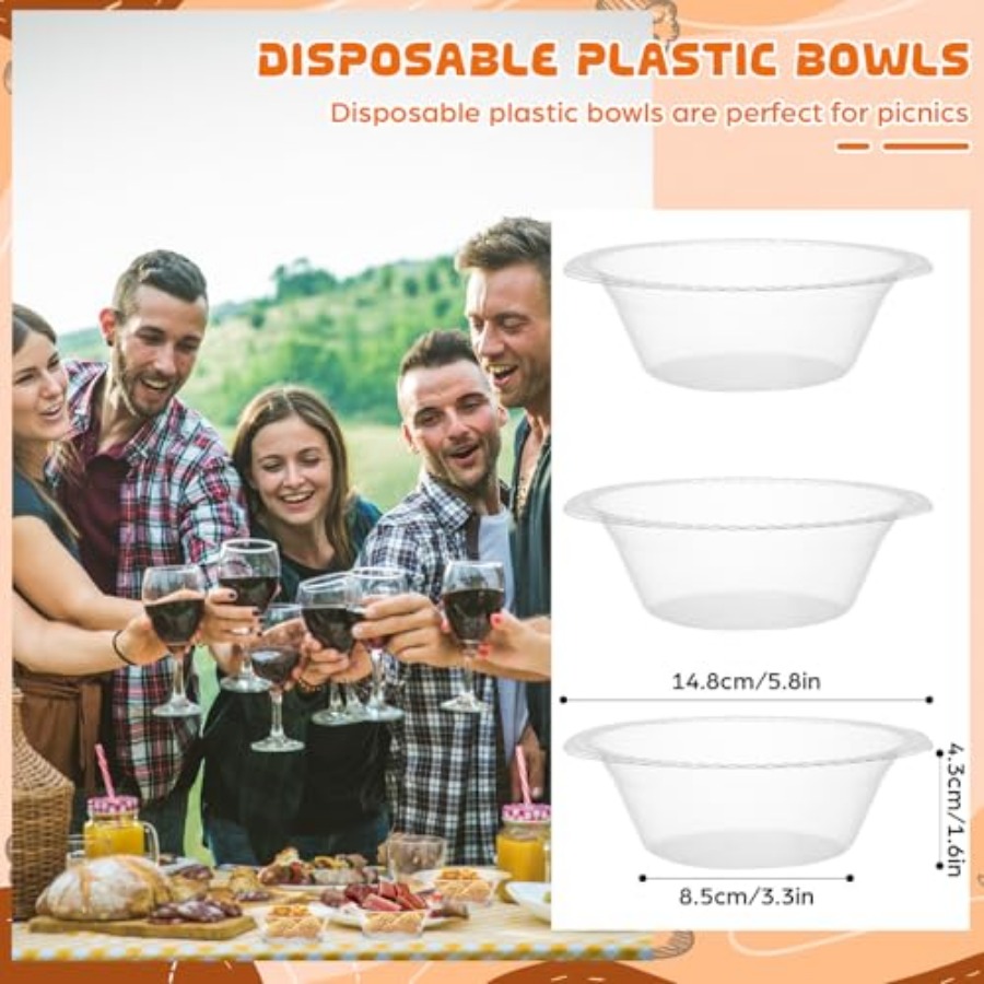 30 Pak Mangkuk Plastik Sekali  - Food Snacks For Picnic ulasan dan harga