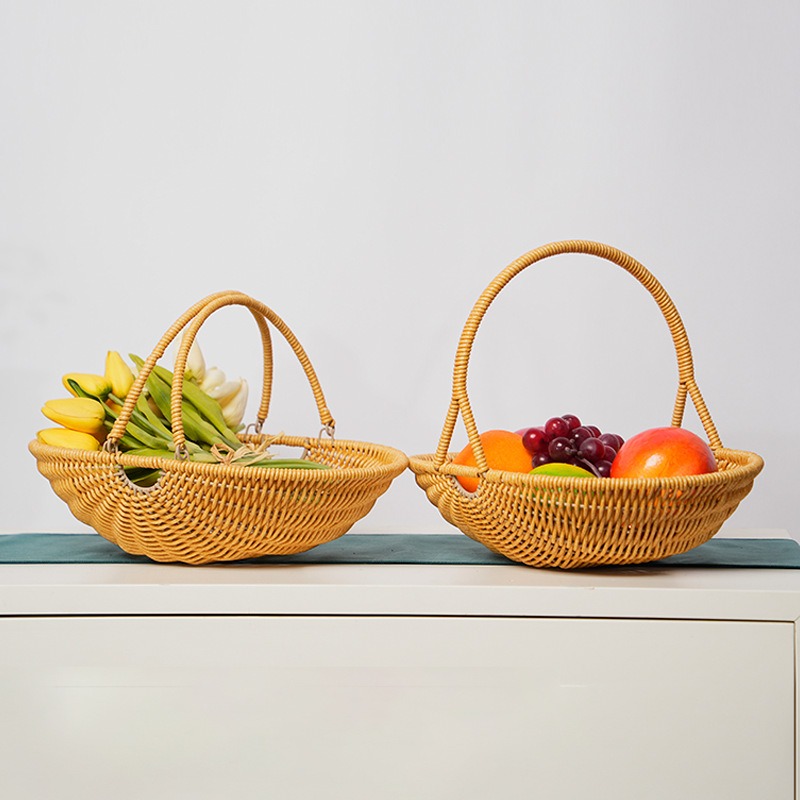 Keranjang Tangan Anyaman Rotan - Food Snacks For Picnic ulasan dan harga