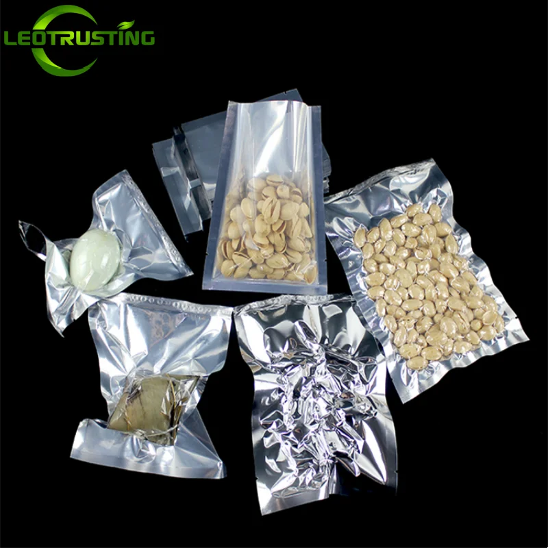 100 Pcs Kantong Plastik Perak  - Dry Food Snacks ulasan dan harga